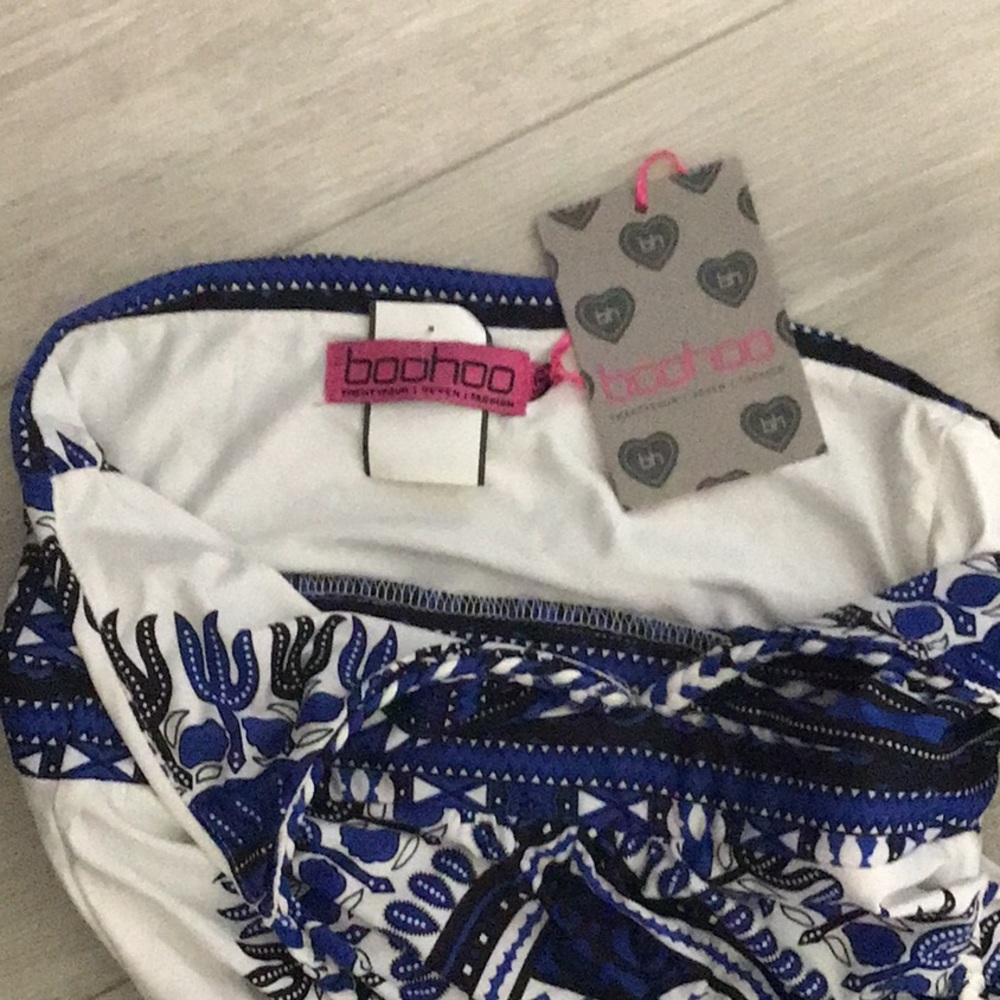 NWT Blue and White Maxi Dress - Picture 2 of 2
